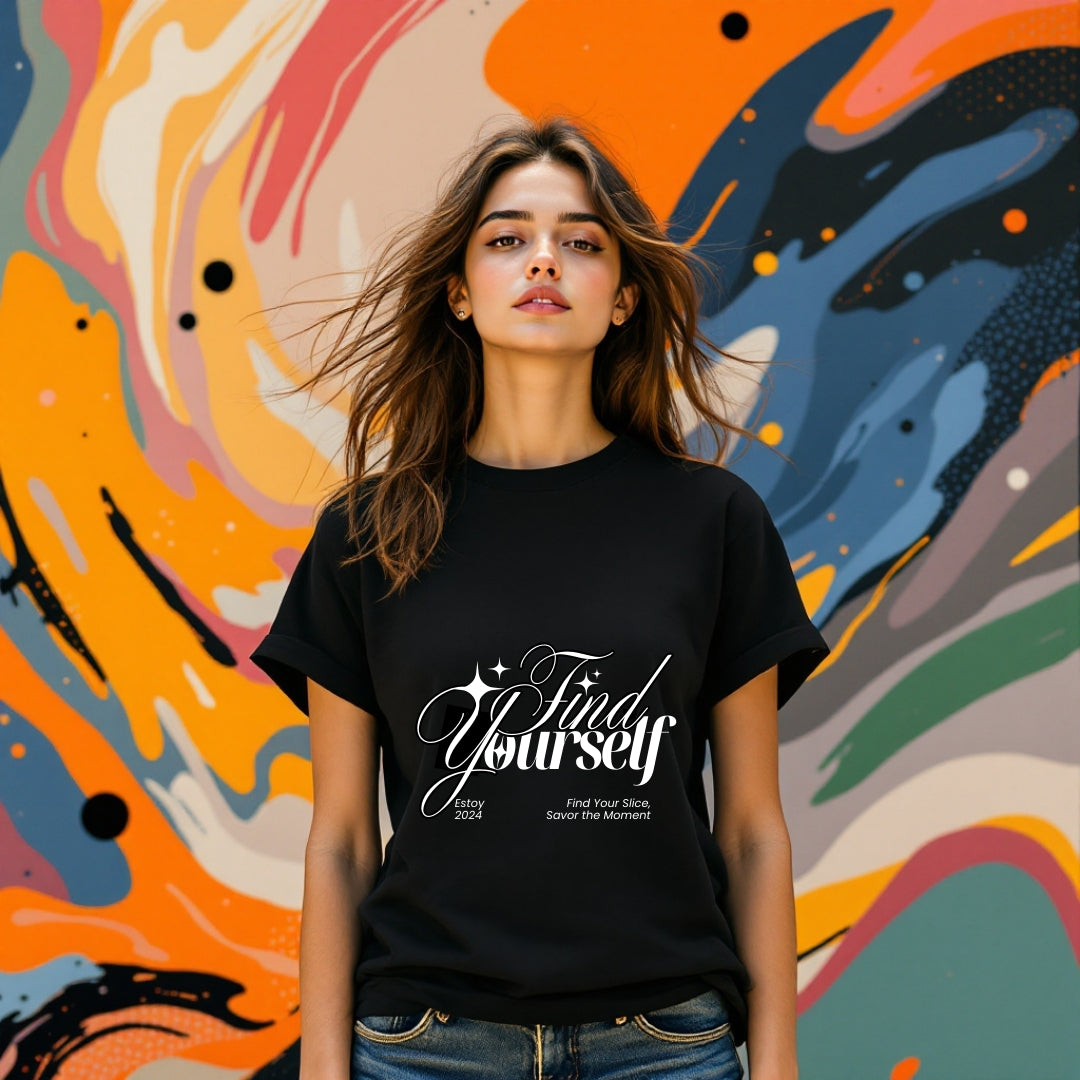Find Yourself Motivational Graphic T-Shirt – Inspirational Quote Tee