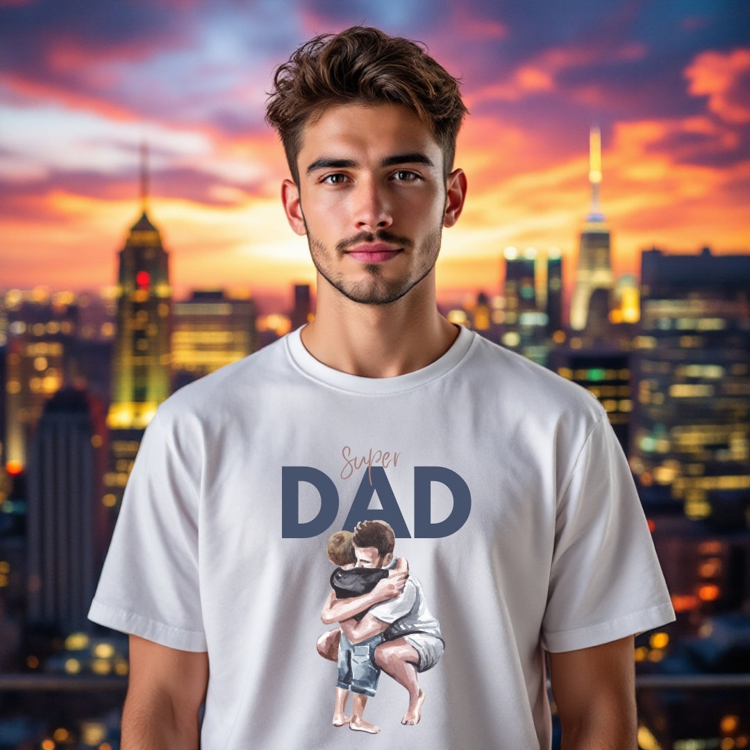 Super Dad Father & Child Bonding T-Shirt
