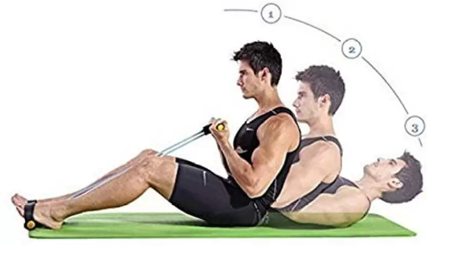 Fitprism Pull Reducer Bands 2 Tubes Pull Reducer, Waist Reducer Body Shaper Trimmer Ab Exerciser