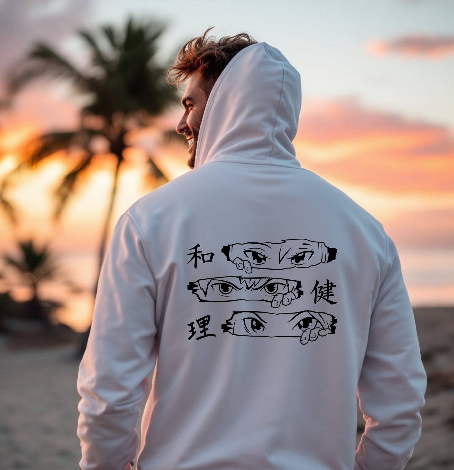 Anime Eyes Graphic Hoodie – Manga Streetwear
