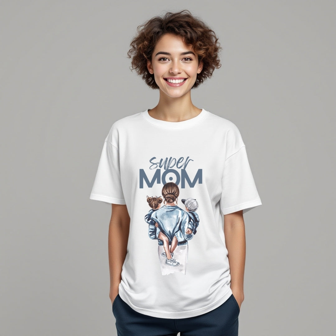 Super Mom Graphic T-Shirt for Women