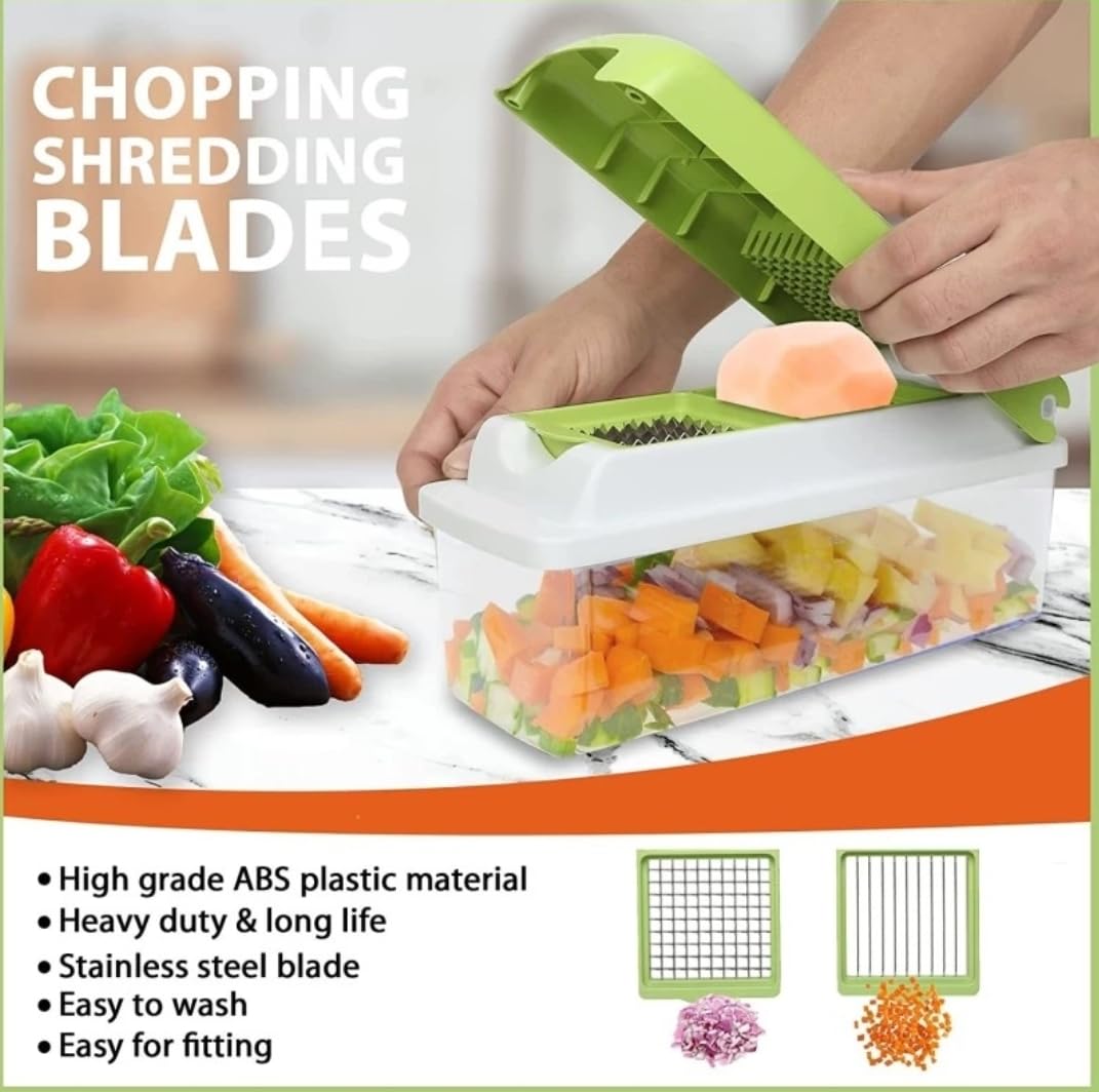 12-in-1 Multifunctional Vegetable Chopper & Slicer