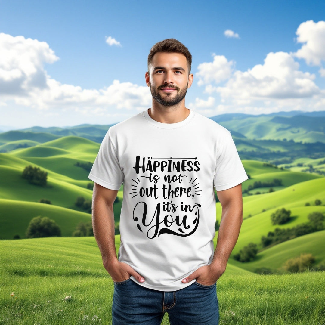 "Happiness Is In You" Inspirational Motivational T-Shirt