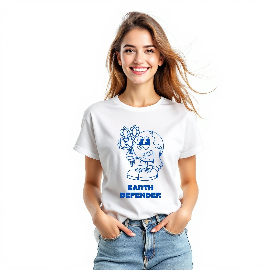 Earth Defender Eco-Friendly Graphic T-Shirt