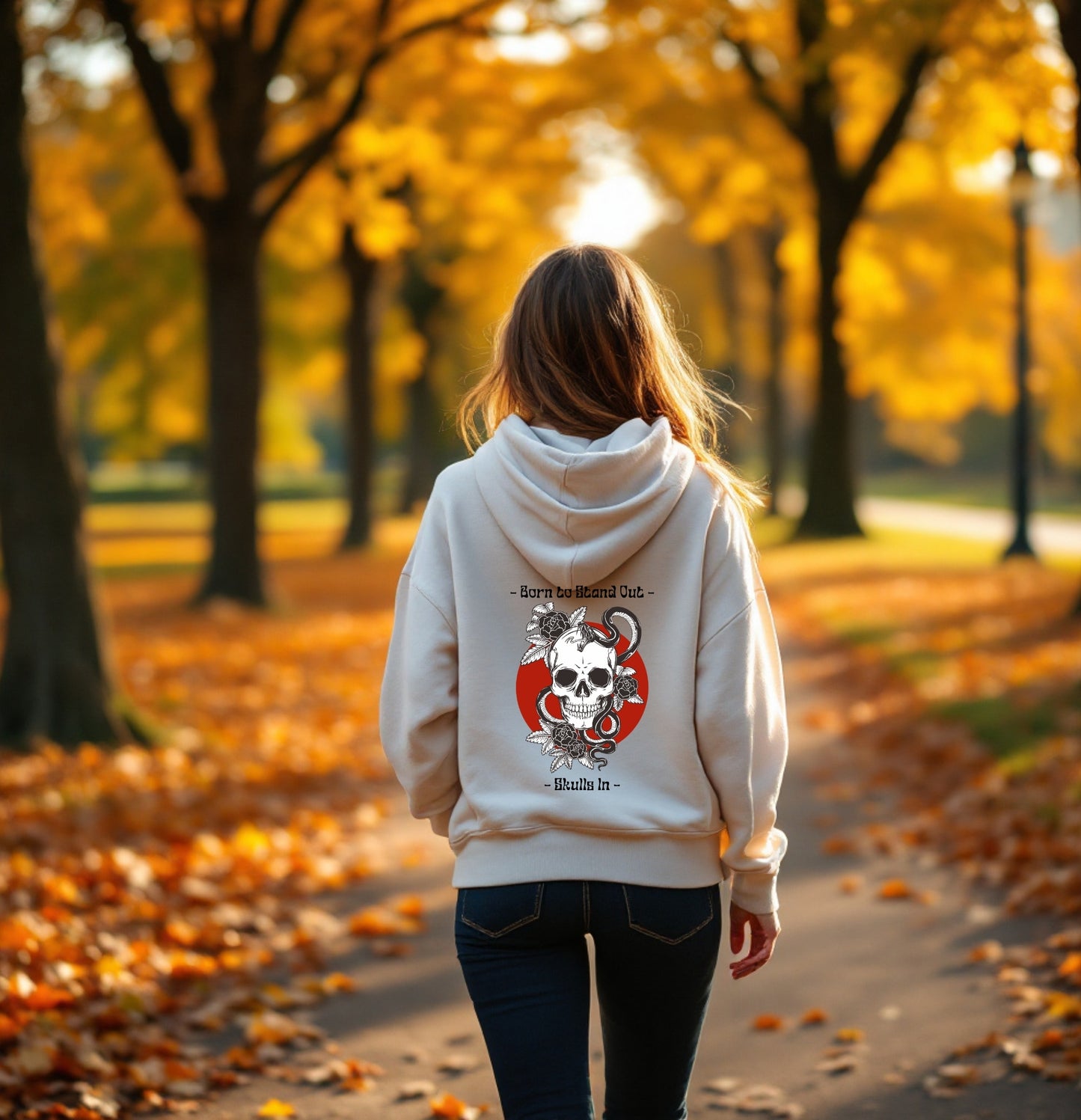 Born to Stand Out Skull Hoodie