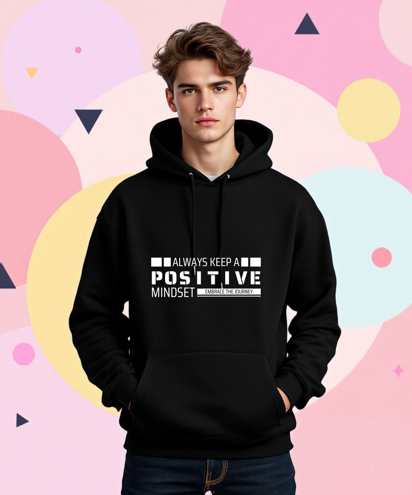 Positive Mindset Black Hoodie