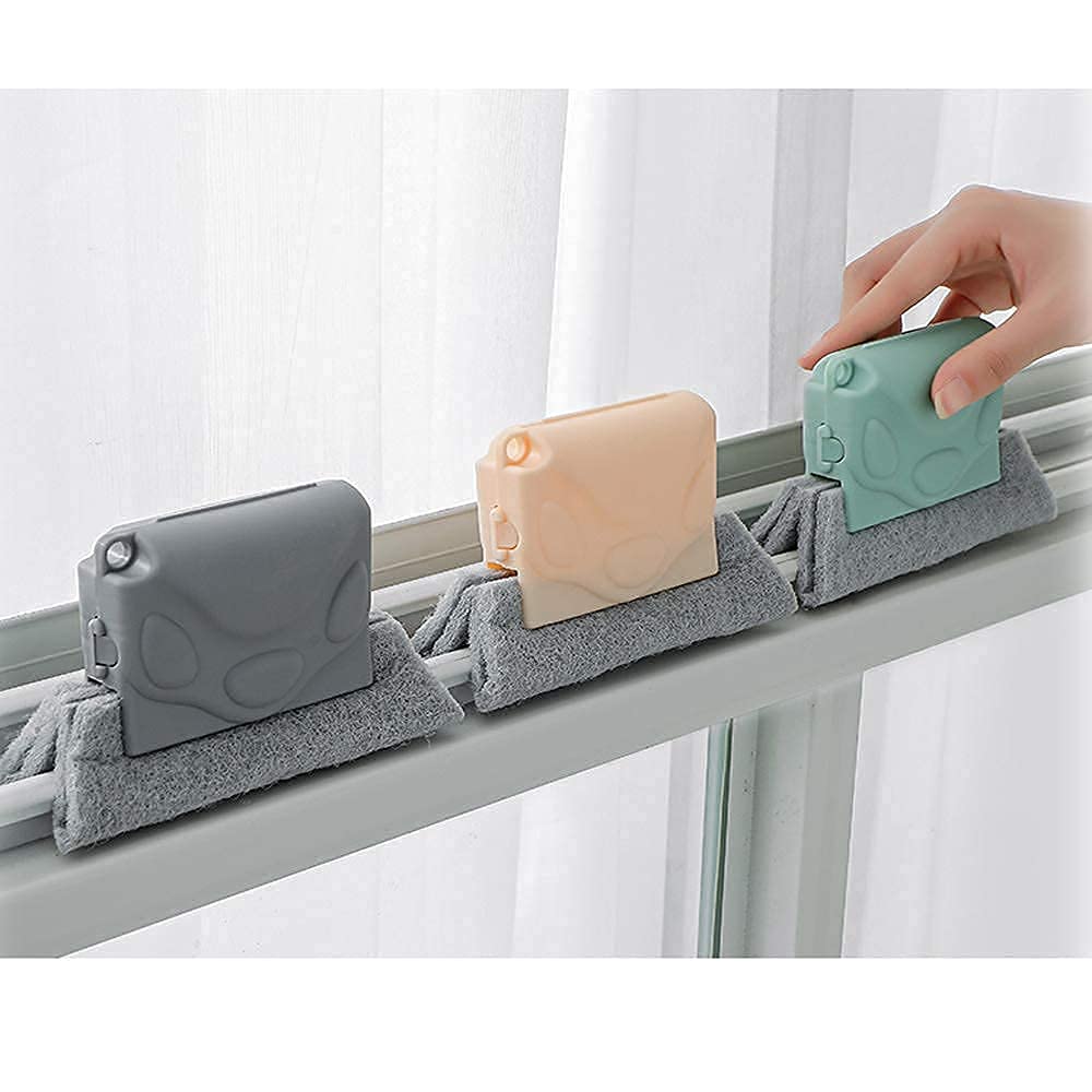 Estoy - Window Groove Frame Cleaning Brush,Window Corners and Gaps Track Cleaning Brushes for Home & Kitchen || Dust Cleaner