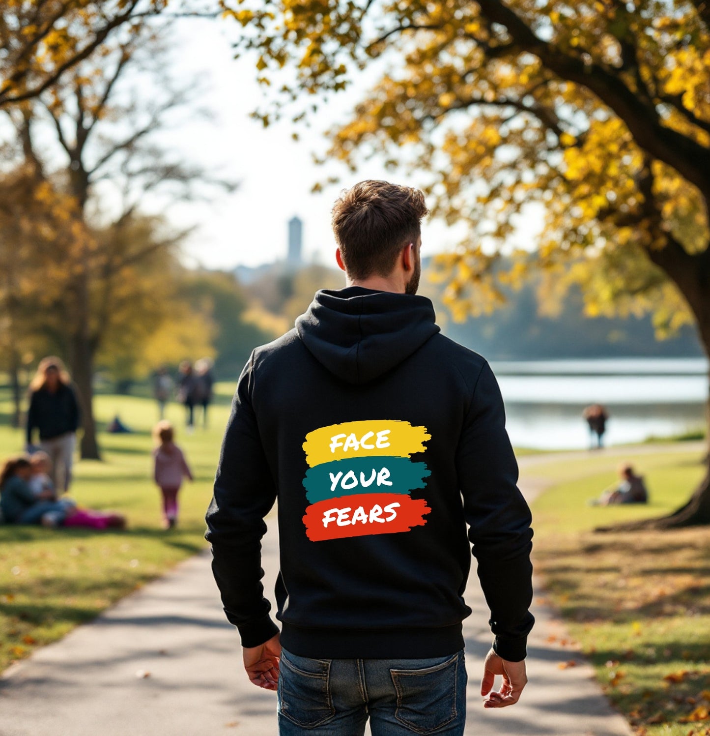 Face Your Fears Hoodie – Motivational Quote Sweatshirt