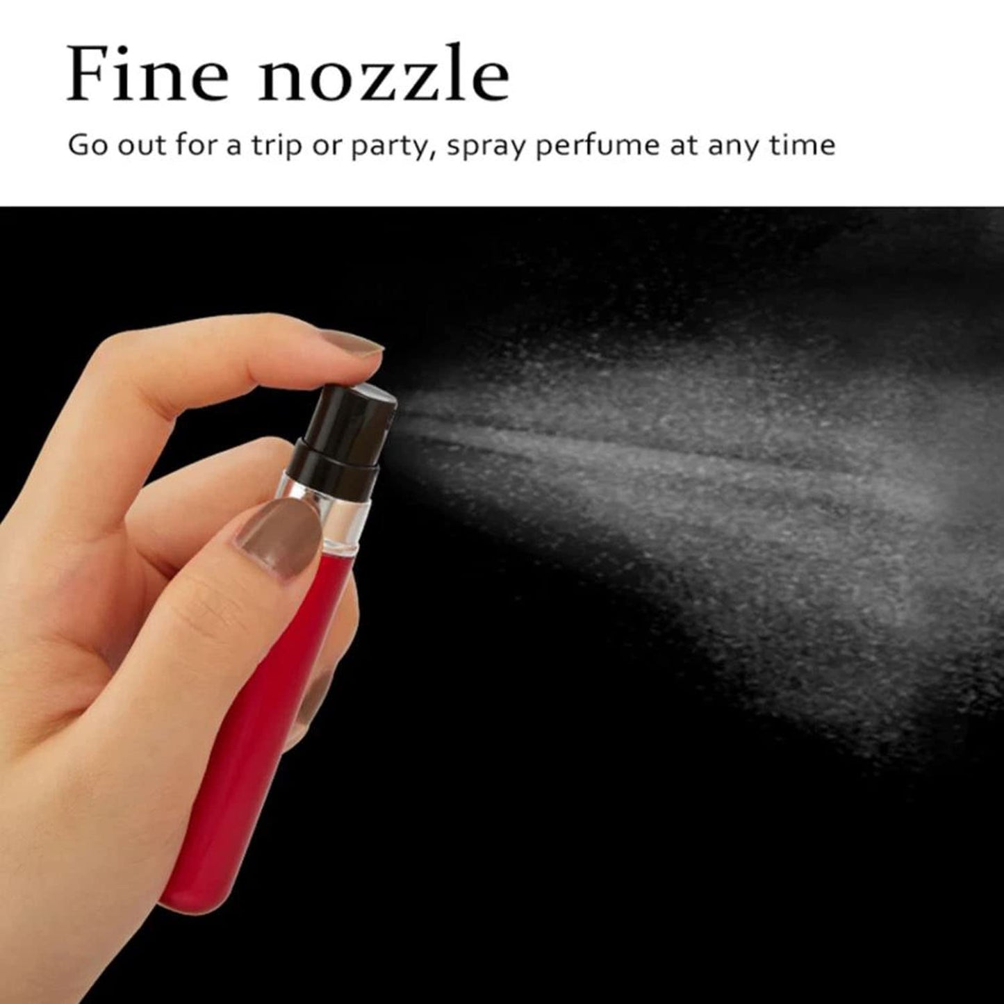 8ml Refillable Perfume Atomizer Spray Bottle, Portable Mini Travel Decant Sprayer Refiller Bottle, Pack of 1