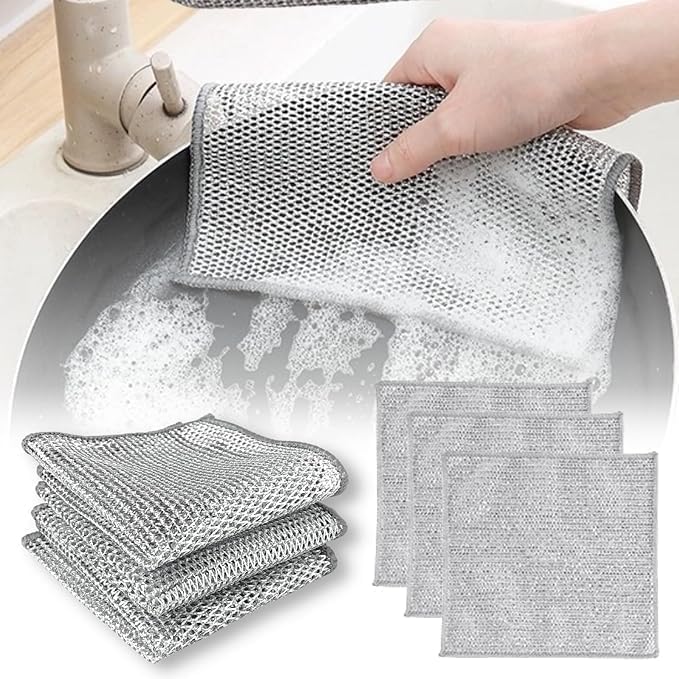 Heavy-Duty Multi-Surface Cleaning Scrub Sponge Pack of 6