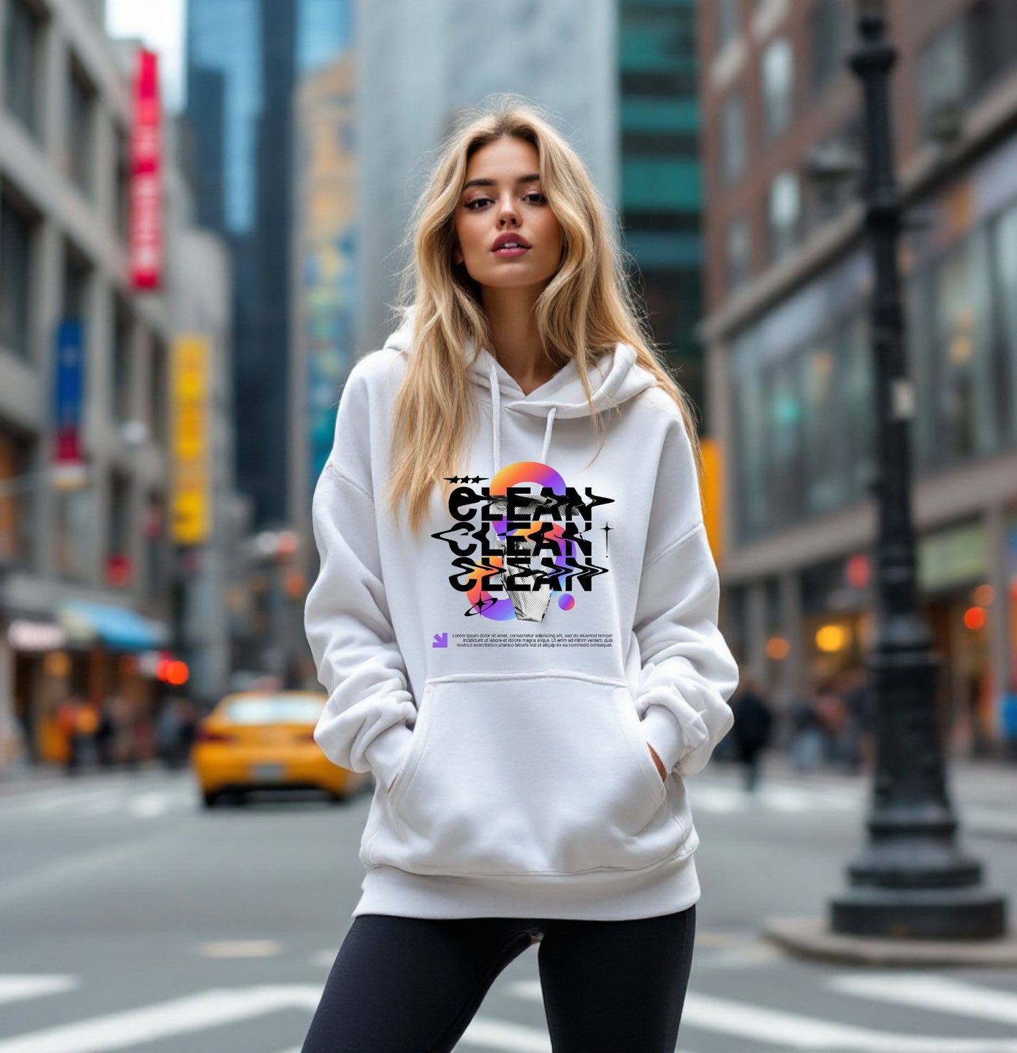 Urban Street Graffiti "CLEAN" Art Hoodie – Unisex