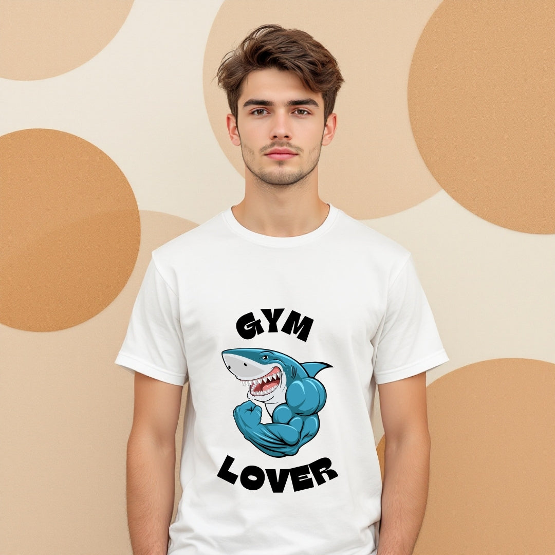Gym Lover Shark Muscle T-Shirt