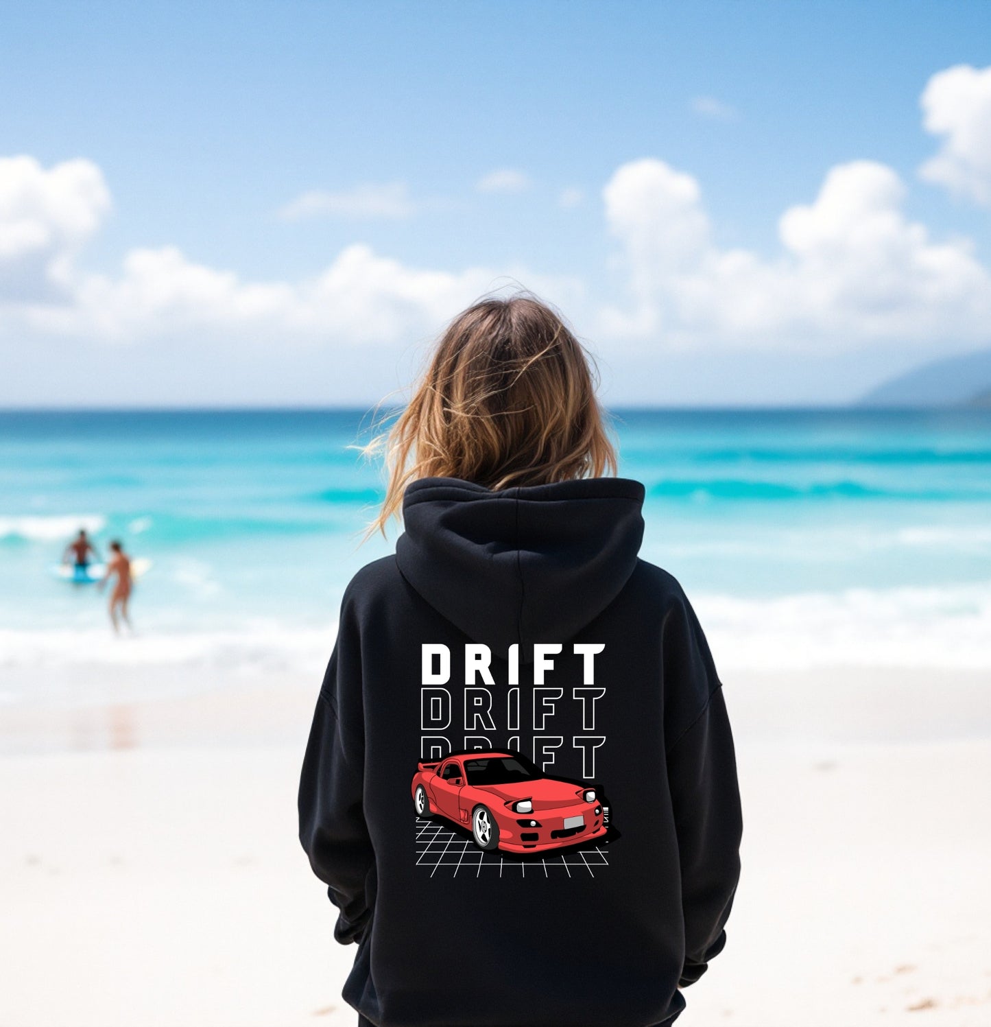 Drift Car Grid Hoodie