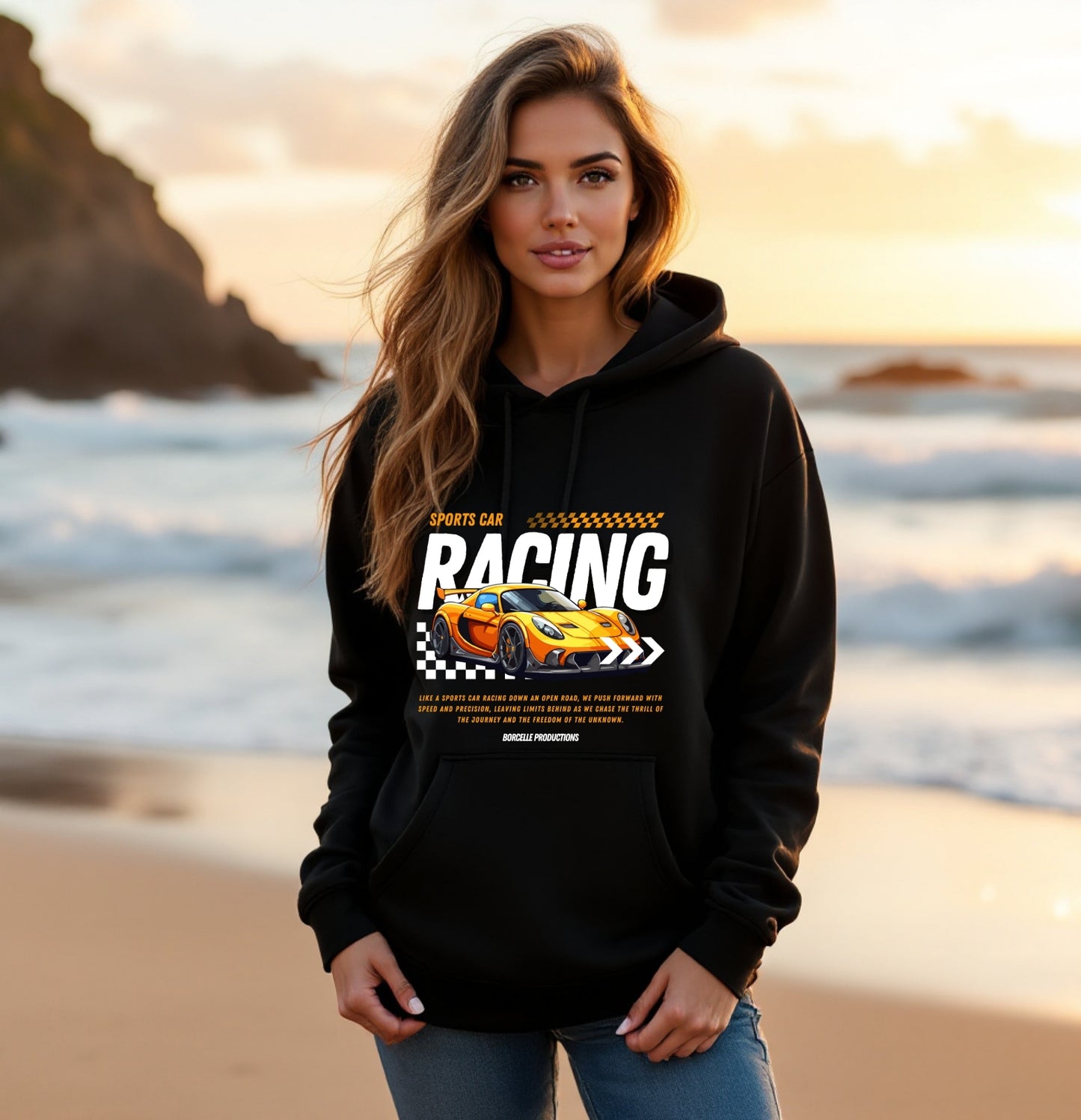 Sports Car Racing Hoodie