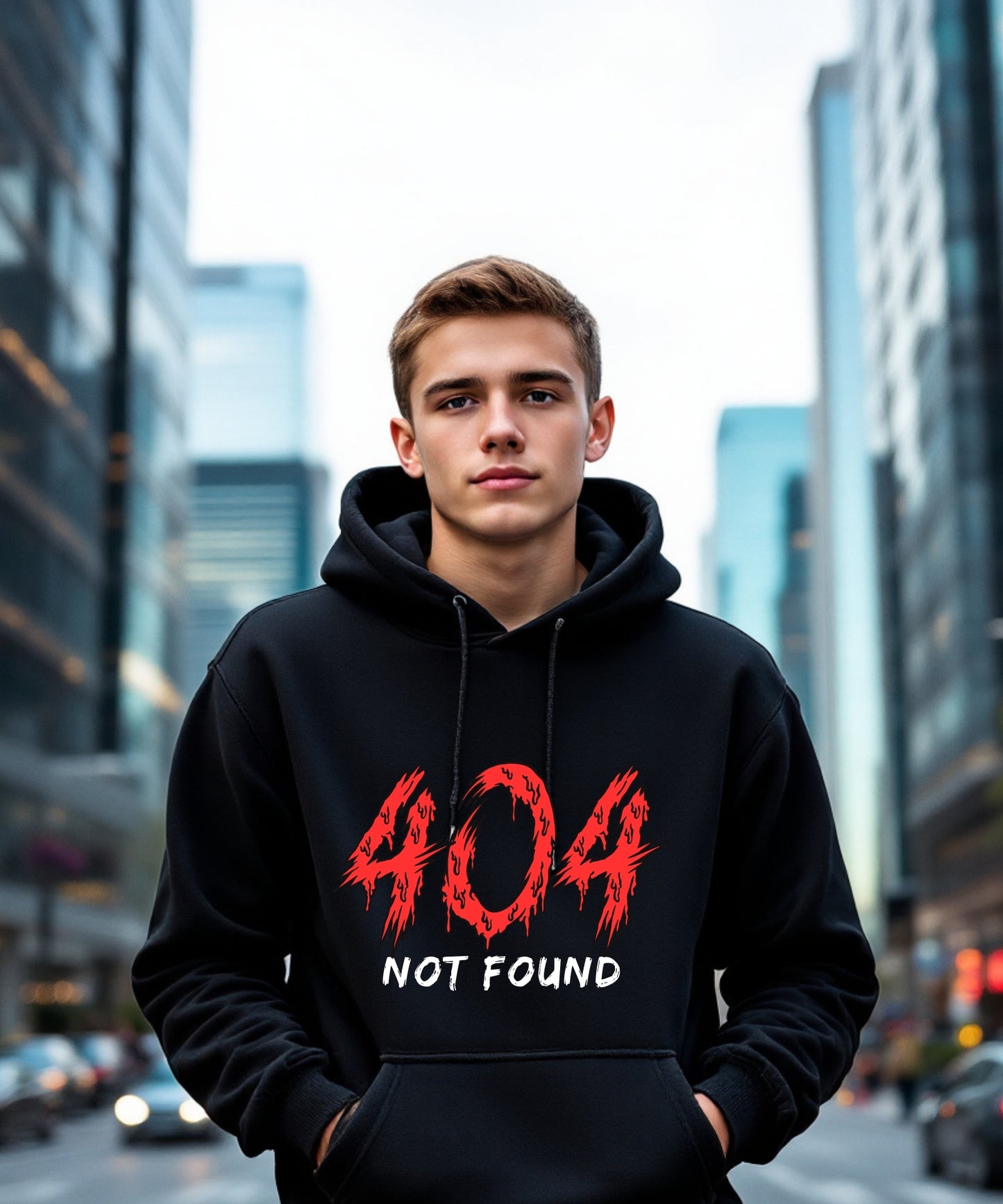 404 Not Found Tech-Inspired Hoodie