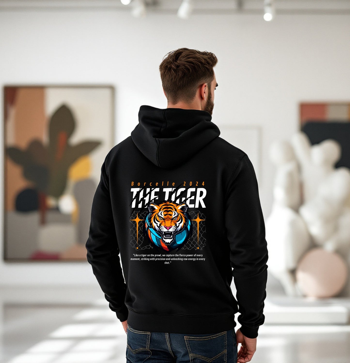 The Tiger Graphic Hoodie – Borcelle 2024 Limited Edition