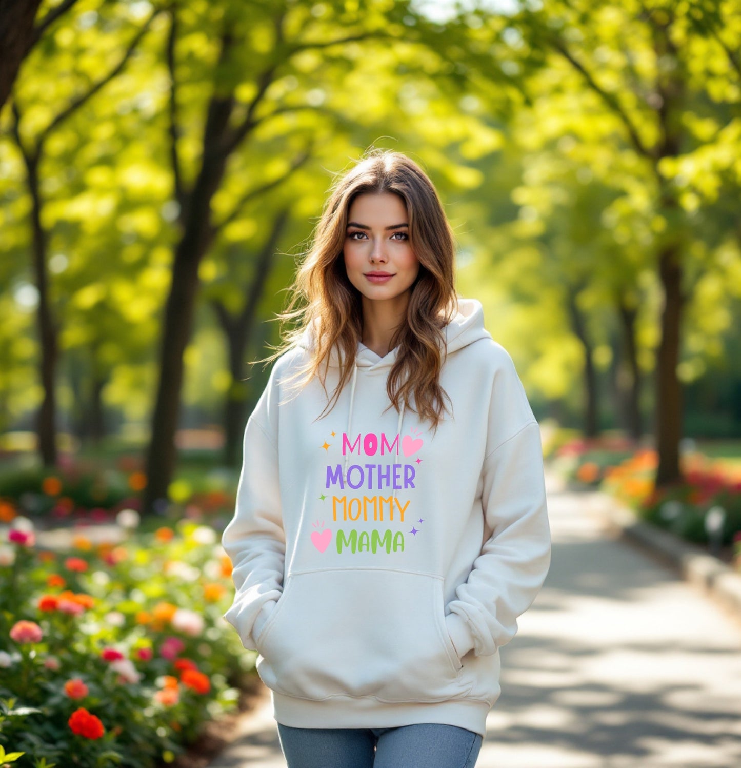 Colorful Mom Hoodie – Mother's Day Gift Sweatshirt for Moms