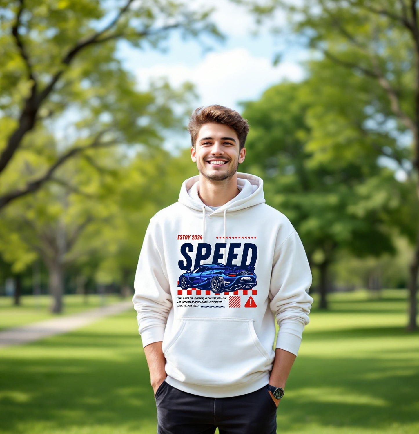 Speed Racing Sports Car Hoodie