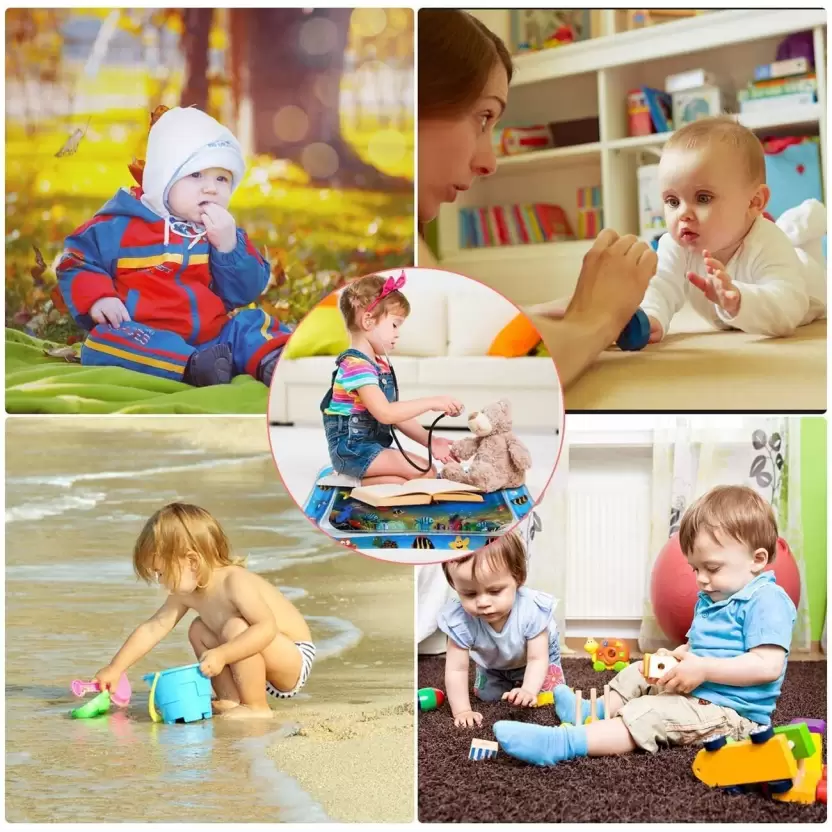 Inflatable Baby Water Play Mat – Tummy Time Sensory Development Toy