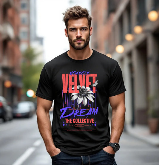 Velvet Dream Collective Graphic T-Shirt – Streetwear Edition