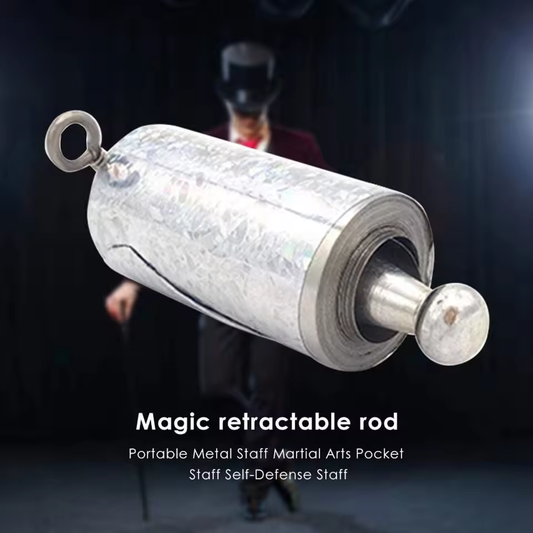 110 cm Length Appearing Cane Silver Cudgel Metal Magic Tricks for Professional Magician Stage Street Close up Illusion