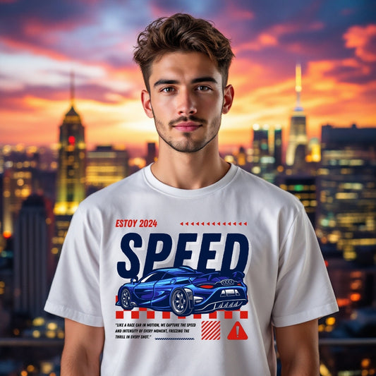 Speed Racing Supercar Graphic T-Shirt