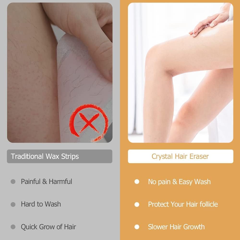 Crystal Hair Remover – Painless & Reusable Hair Removal Tool