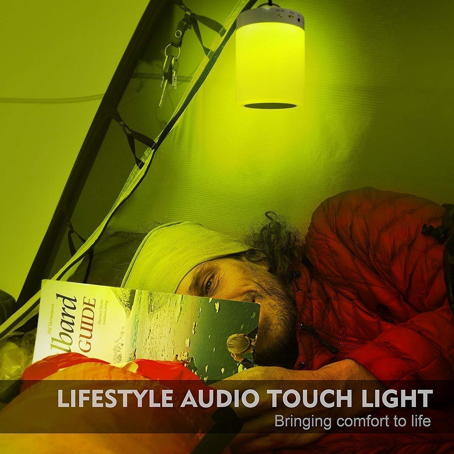 Touch Sensor LED Night Light with Bluetooth Speaker – Color Changing