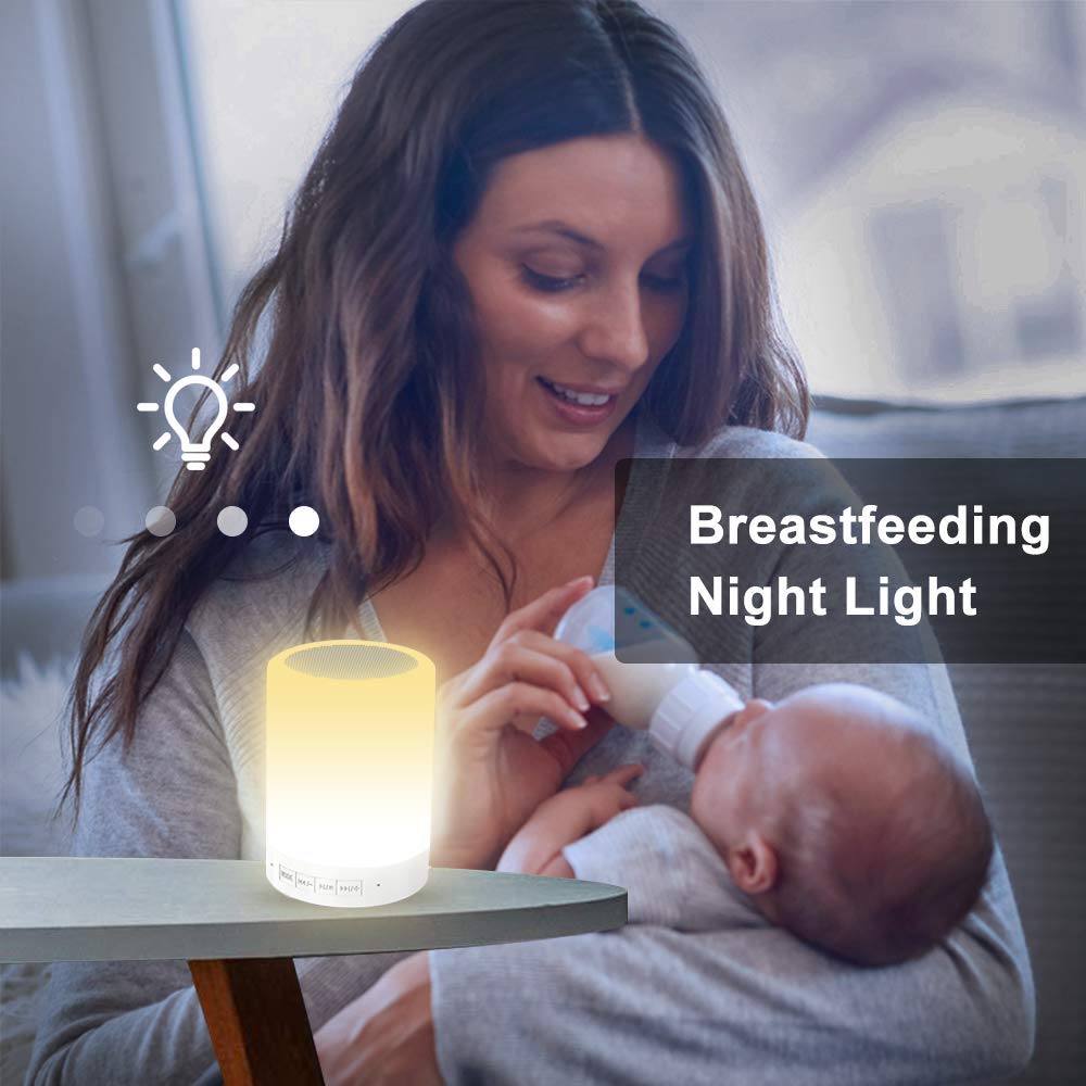 Touch Sensor LED Night Light with Bluetooth Speaker – Color Changing