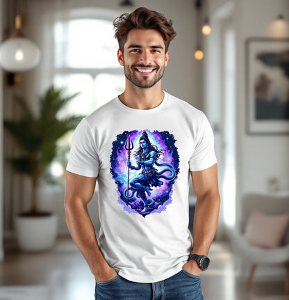 Shiva Cosmic Energy Graphic T-Shirt – Spiritual Hindu Art Tee