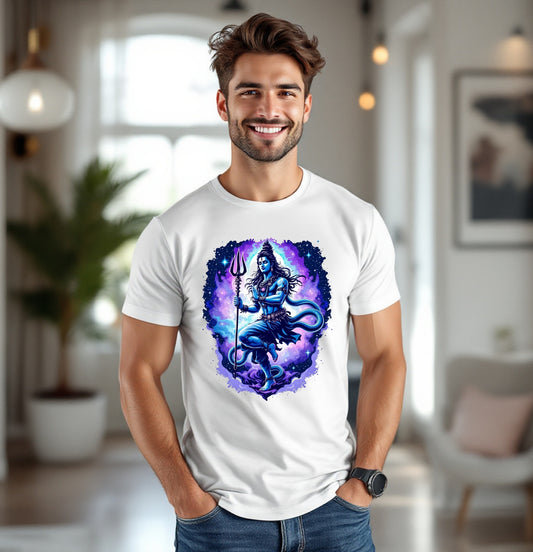 Shiva Cosmic Energy Graphic T-Shirt – Spiritual Hindu Art Tee
