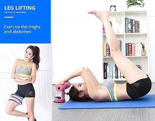 Estoy Sit-Up Bar Home Fitness Equipment Sit-ups and Push-ups Assistant Device Lose Weight Gym Workout Abdominal curl Leg Muscle Training Exercise with Suction Cup
