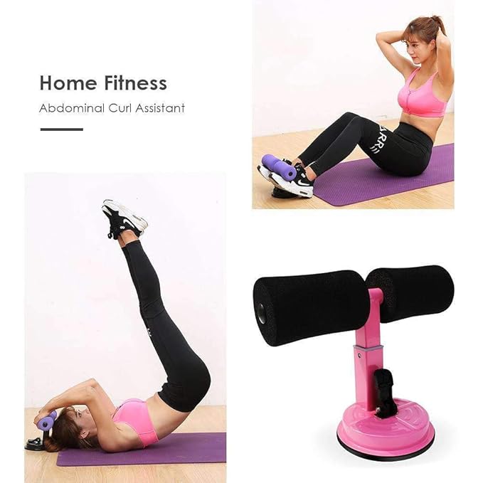 Estoy Sit-Up Bar Home Fitness Equipment Sit-ups and Push-ups Assistant Device Lose Weight Gym Workout Abdominal curl Leg Muscle Training Exercise with Suction Cup