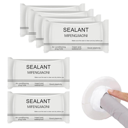 Estoy Sealing Glue Mud Clay Sealant White Sewer Mending Waterproof Fill Holes, Cracks, Gaps & Voids Around Windows, Doors, Pipes Hole Filler for Plugging Holes, Wall Hole, Air Conditioning Pipe Holes