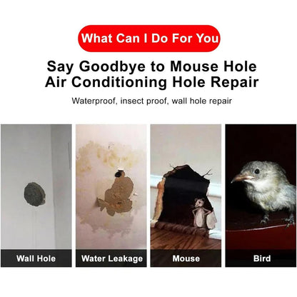 Estoy Sealing Glue Mud Clay Sealant White Sewer Mending Waterproof Fill Holes, Cracks, Gaps & Voids Around Windows, Doors, Pipes Hole Filler for Plugging Holes, Wall Hole, Air Conditioning Pipe Holes