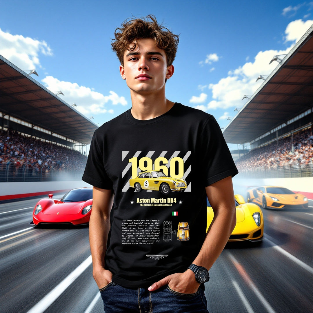 Aston Martin DB4 GT Zagato – 1960 Racing Legend T-Shirt