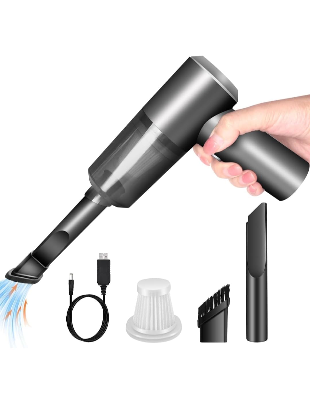 Portable Cordless Vacuum Cleaner – High-Power Mini Handheld Cleaner