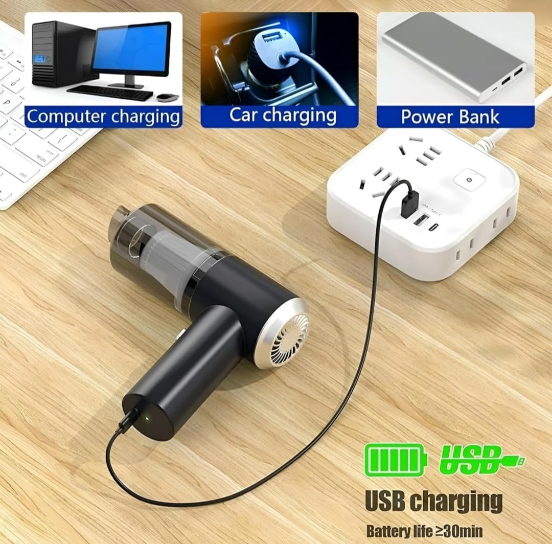 Portable Cordless Vacuum Cleaner – High-Power Mini Handheld Cleaner