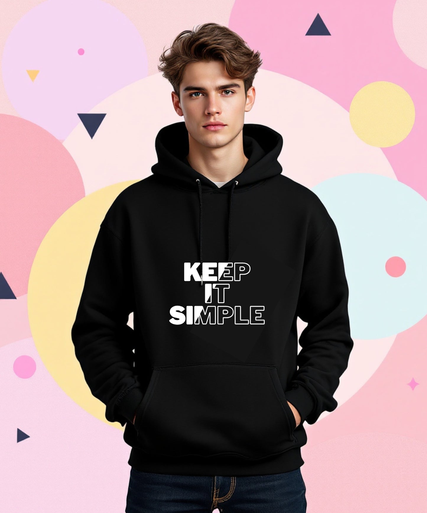 Keep It Simple Black Hoodie