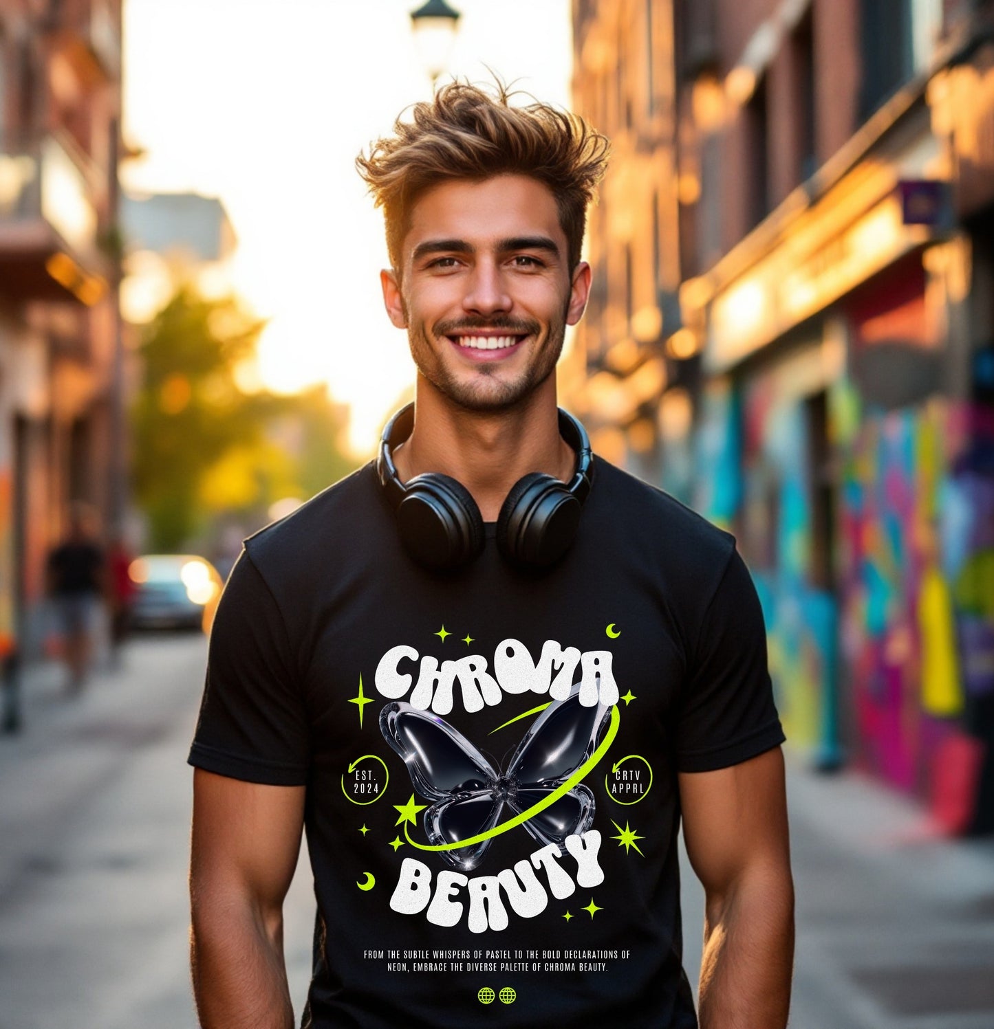 Chroma Beauty Graphic T-Shirt – Unisex Streetwear Tee