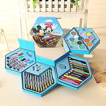46-Piece Kids Art Set – Colorful Drawing & Painting Kit