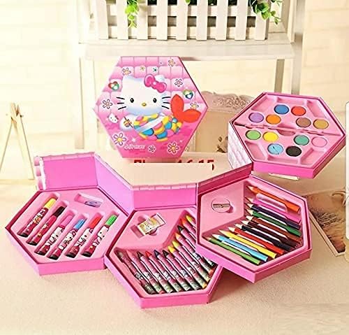 46-Piece Kids Art Set – Colorful Drawing & Painting Kit