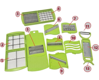 12-in-1 Multifunctional Vegetable Chopper & Slicer
