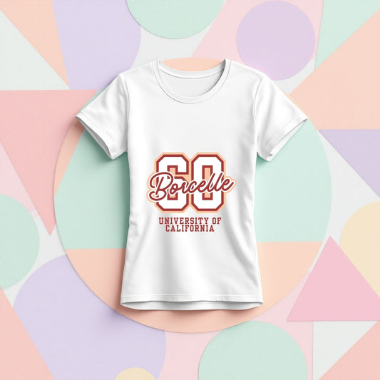 Borcelle University of California College Style T-Shirt
