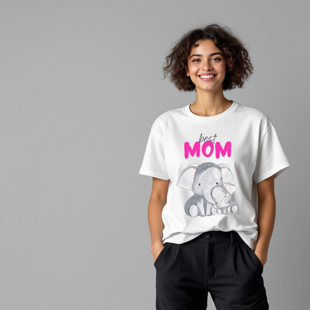 Best Mom Elephant Mother's Day T-Shirt