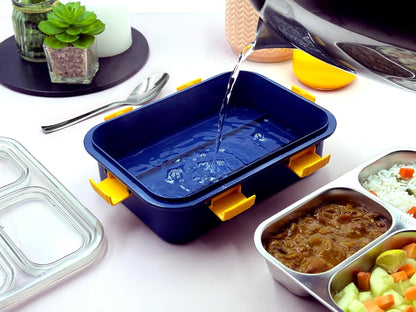 Stainless Steel Lunch Box with Leakproof Lid