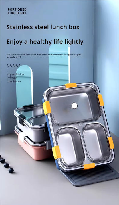 Stainless Steel Lunch Box with Leakproof Lid