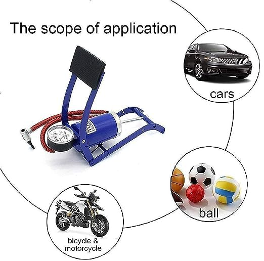 Heavy-Duty Foot Air Pump with Pressure Gauge