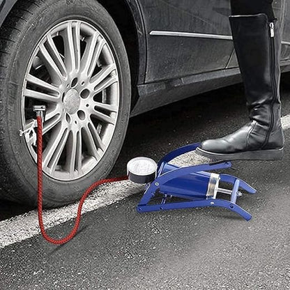 Heavy-Duty Foot Air Pump with Pressure Gauge