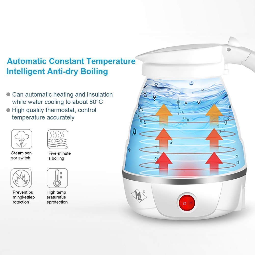 Portable Foldable Electric Kettle – Compact & Travel-Friendly